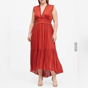 Banana Republic Autumn Red Sleeveless Dress
